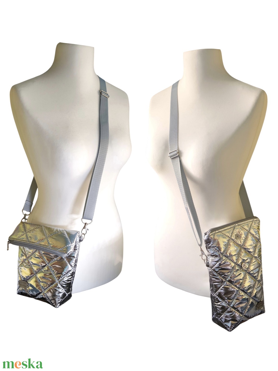 Ezüst fesztivál Roll Top crossbody / Mobiltelefon táska / Mobiltáska / Fesztivál táska - táska & tok - pénztárca & más tok - telefontok - Meska.hu Ezüst fesztivál Roll Top crossbody / Mobiltelefon táska / Mobiltáska / Fesztivál táska - táska & tok - pénztárca & más tok - telefontok - Meska.hu
