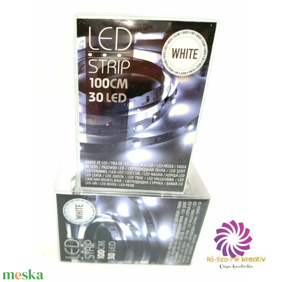 Ledcsík hideg fehér 100 cm - elem nélküli - kellékek & szerszámok - vegyes alapanyag - egyéb alapanyag - Meska.hu