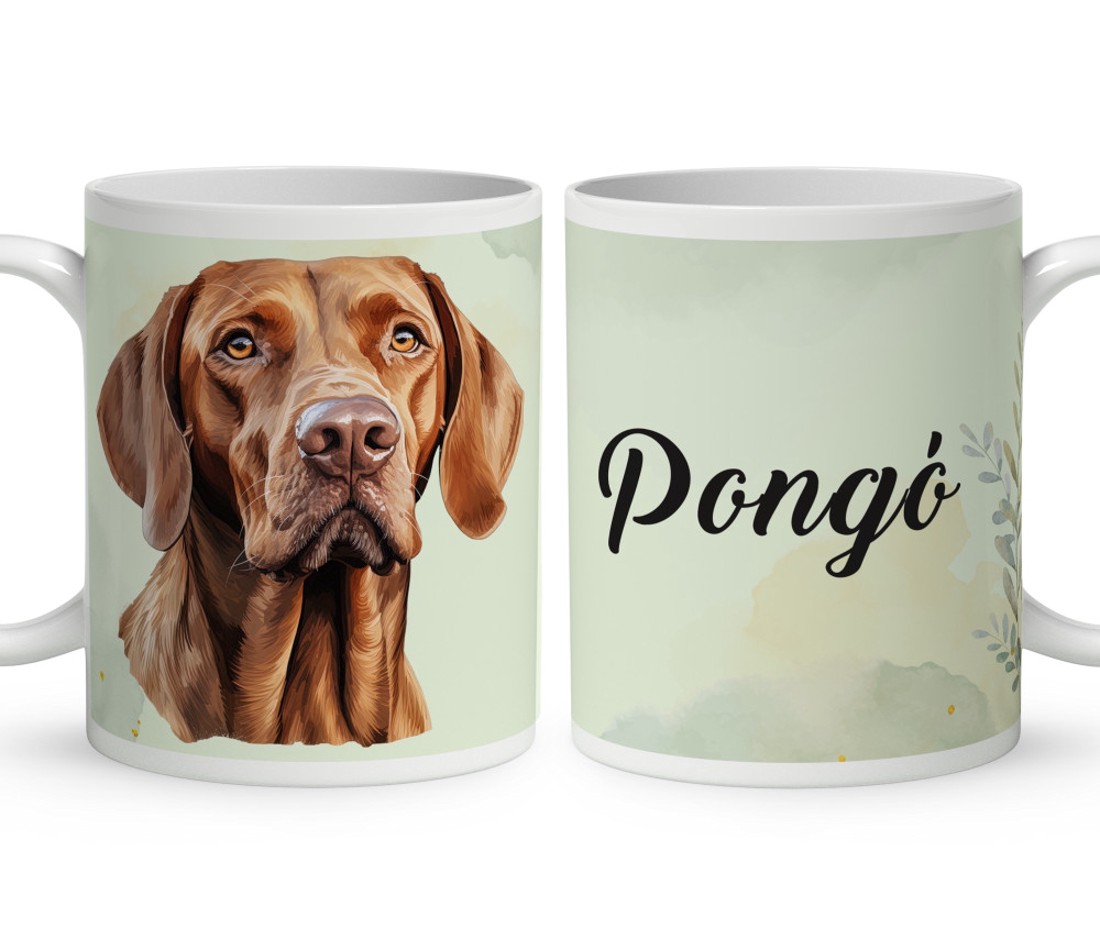 Névvel kérhető - Magyar vizsla portré mintás bögre - otthon & életmód - konyhafelszerelés, tálalás - tálalás - bögre & csésze - Meska.hu