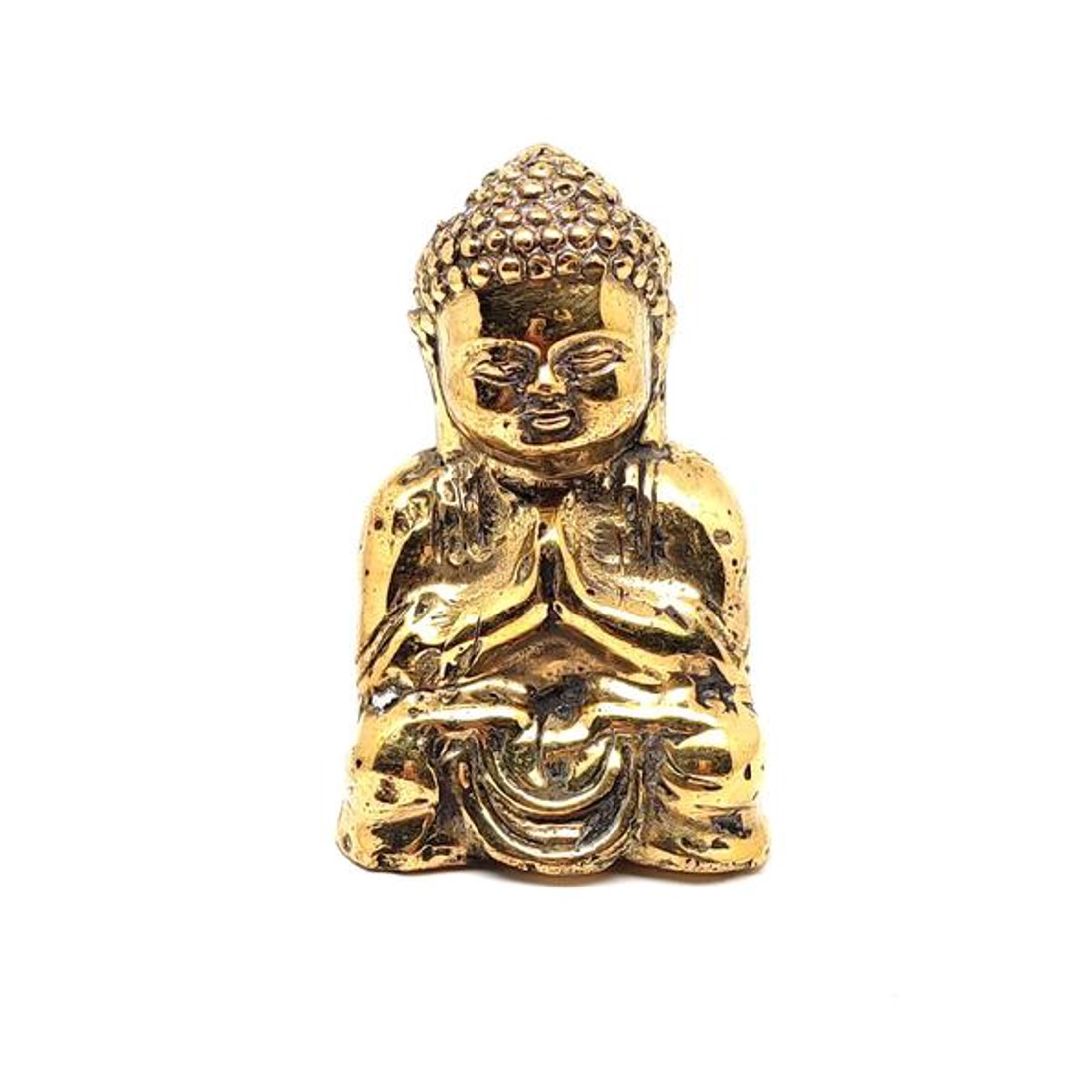 Réz figura Buddha baba arany 4x7cm - otthon & életmód - dekoráció - spiritualitás - Meska.hu