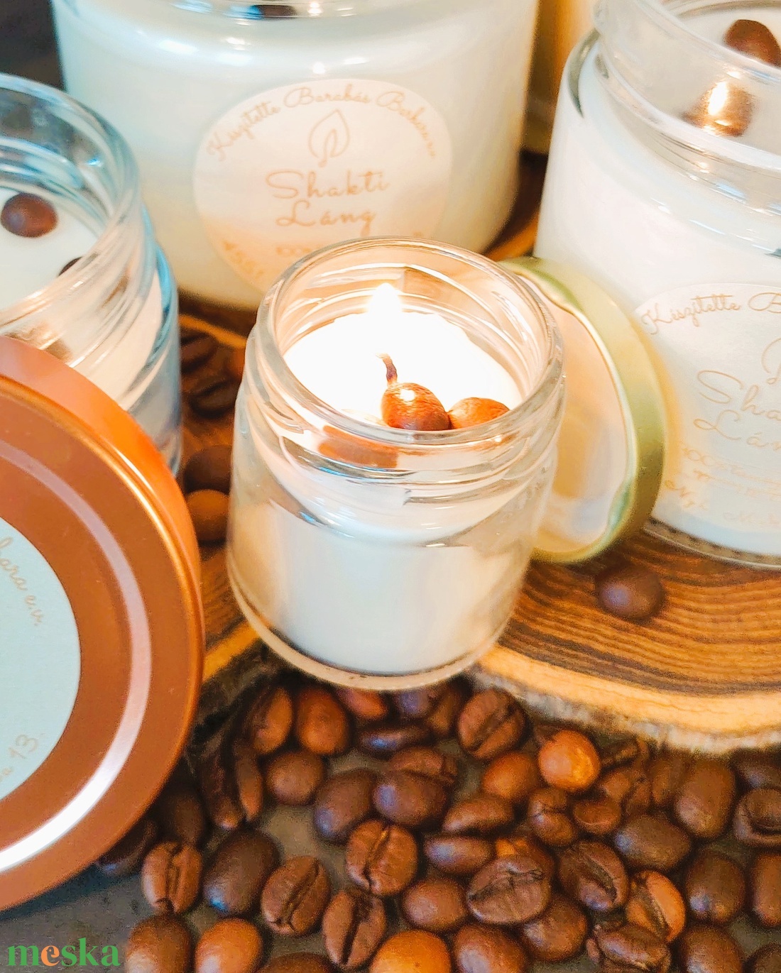 Feltöltődés - Frissen főtt kávé illata - otthon & életmód - gyertya, illat, aroma - gyertya - Meska.hu