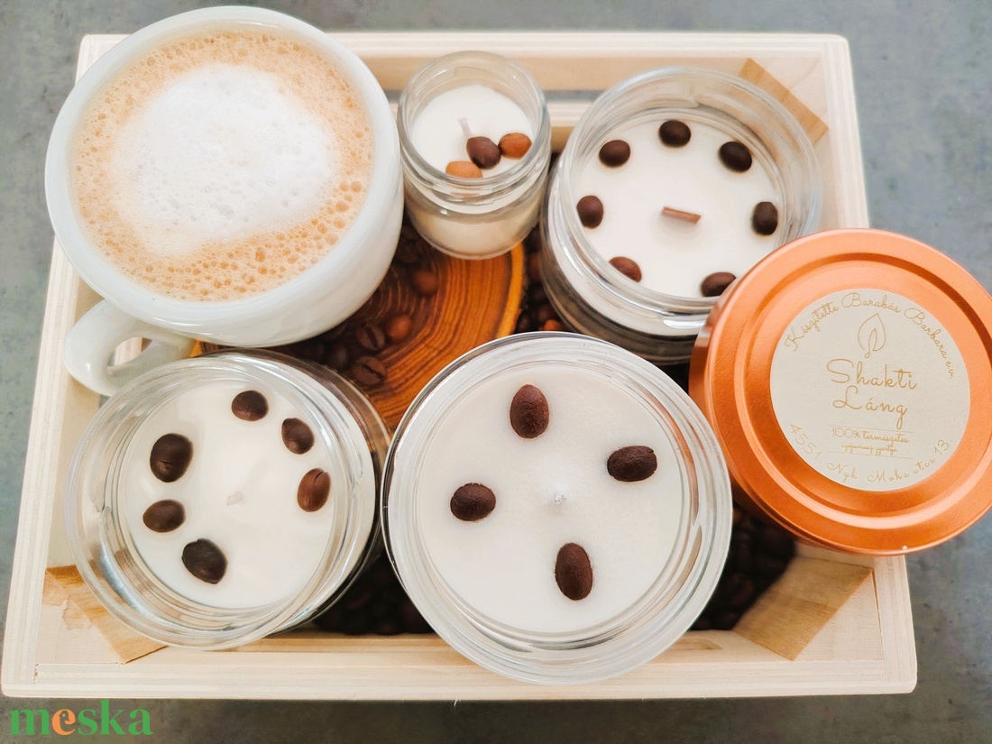 Feltöltődés - Frissen főtt kávé illata - otthon & életmód - gyertya, illat, aroma - gyertya - Meska.hu