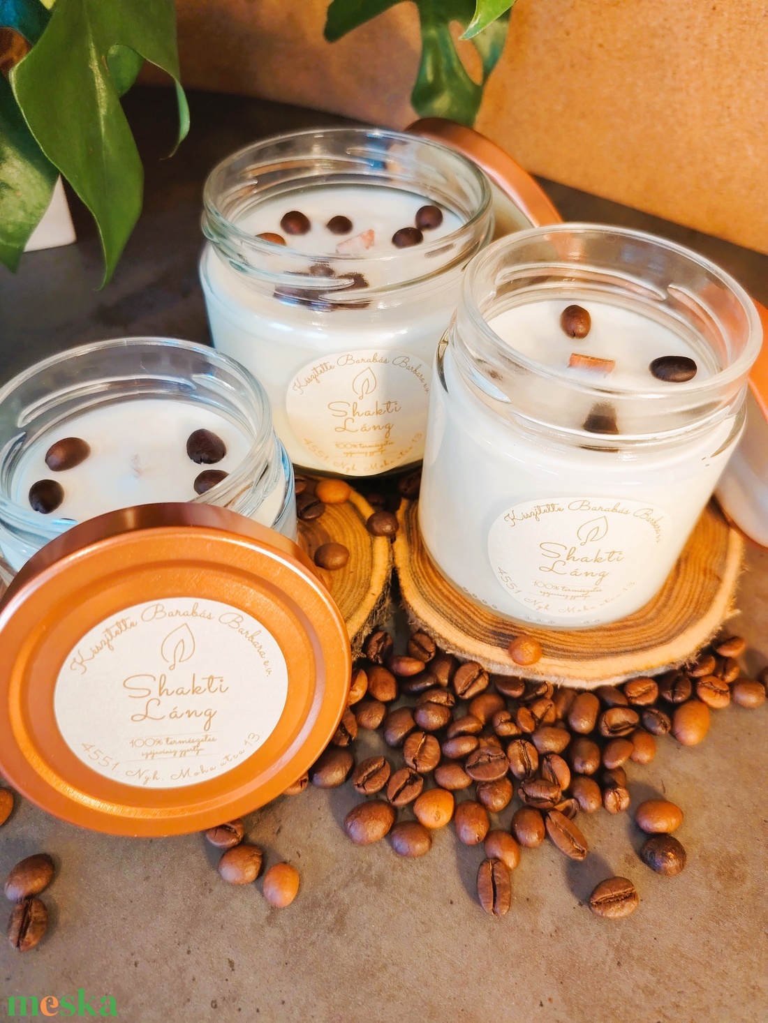 Feltöltődés - Frissen főtt kávé illata - otthon & életmód - gyertya, illat, aroma - gyertya - Meska.hu