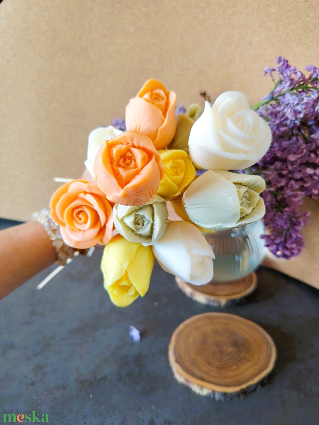 Örök virágszálak- illatvirágok - otthon & életmód - gyertya, illat, aroma - illatviasz - Meska.hu