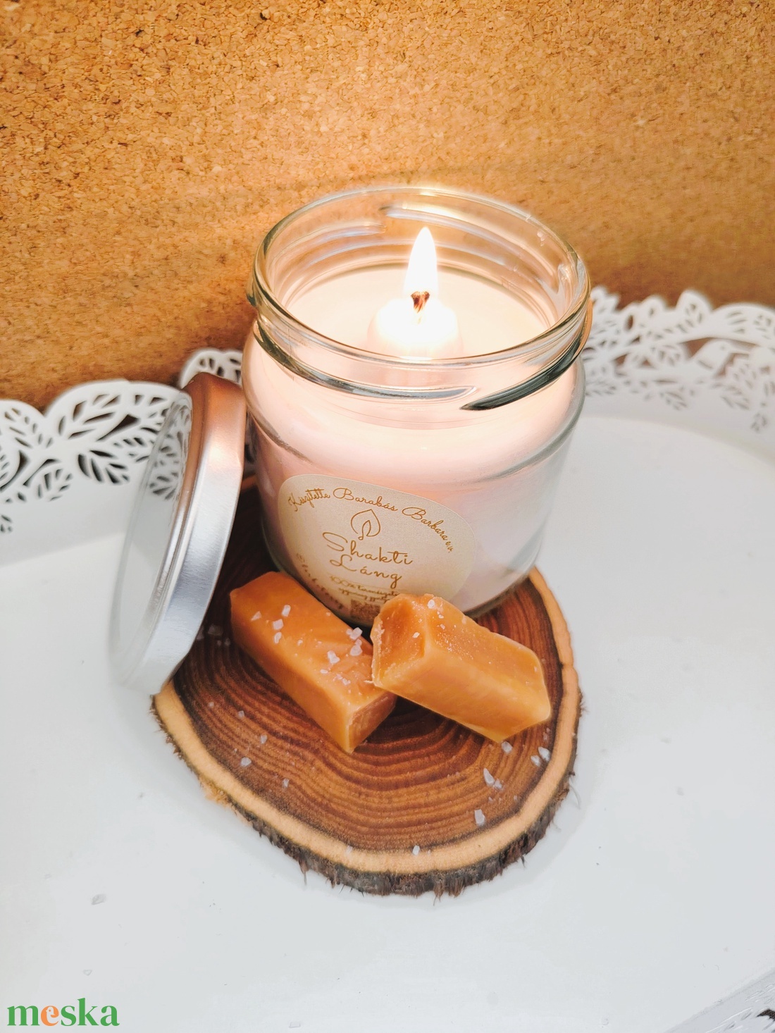 Sós karamell- őszi kuckózáshoz - otthon & életmód - gyertya, illat, aroma - gyertya - Meska.hu