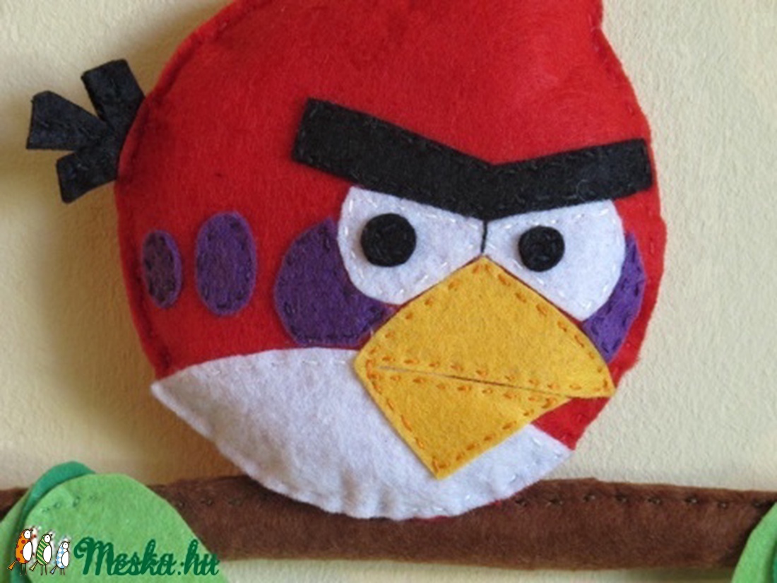 Angry birds_piros madár névtábla -  - Meska.hu
