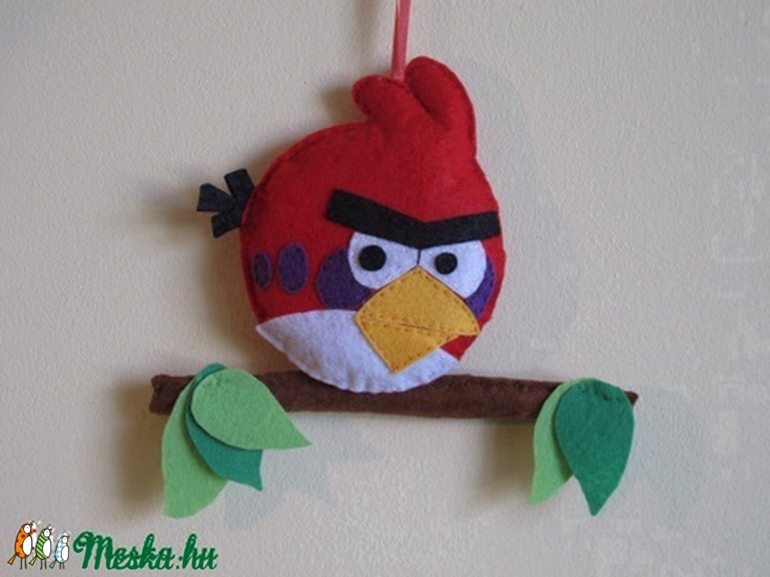 Angry birds_piros madár névtábla -  - Meska.hu