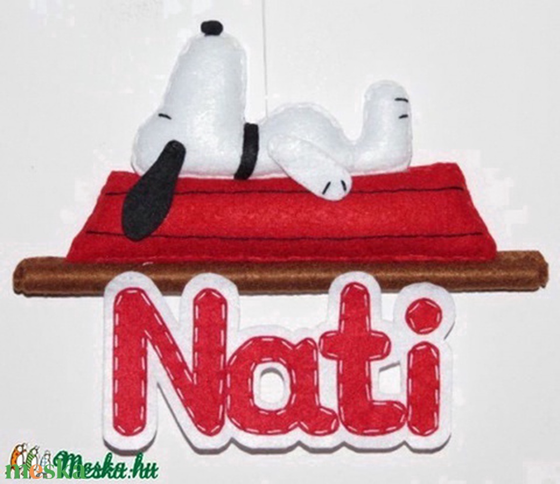Snoopy névtábla - otthon & lakás - babaszoba, gyerekszoba - gyerek névtábla - Meska.hu