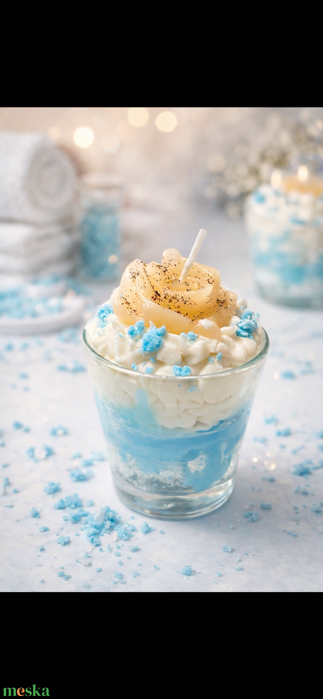 Desszert gyertya pohárban  - otthon & életmód - gyertya, illat, aroma - gyertya - Meska.hu