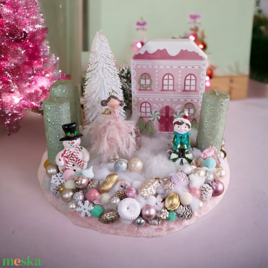 Pasztell adventi koszorú - karácsony - adventi díszek - adventi koszorú - Meska.hu Pasztell adventi koszorú - karácsony - adventi díszek - adventi koszorú - Meska.hu