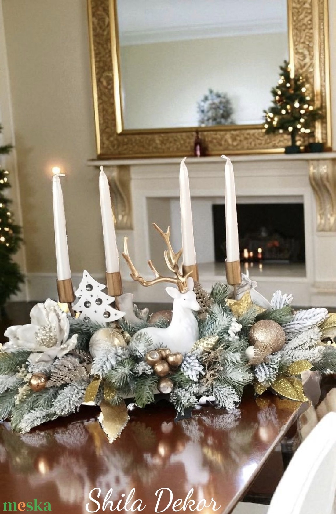 Exkluzív adventi koszorú akciós  - karácsony - adventi díszek - adventi koszorú - Meska.hu