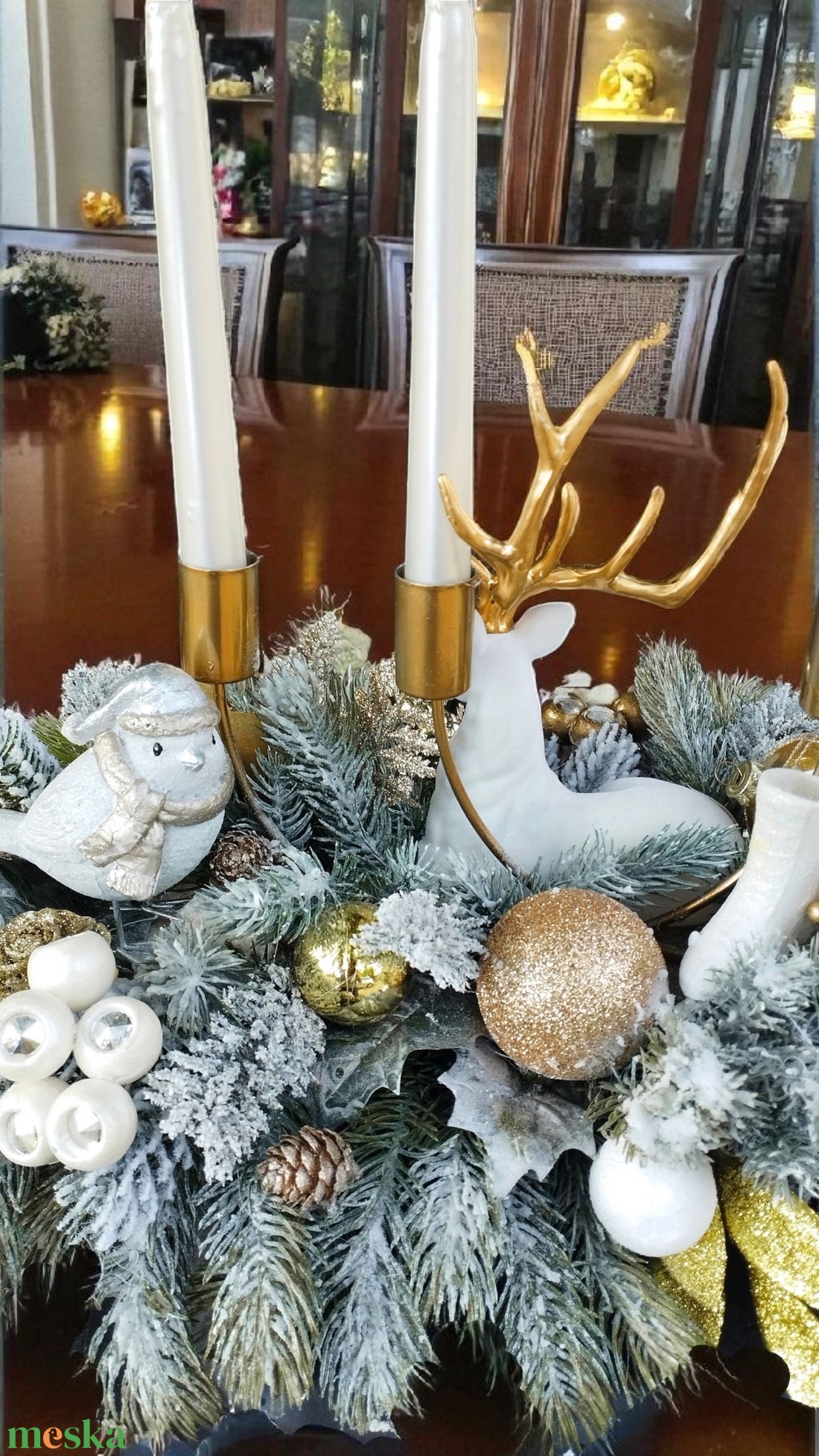 Exkluzív adventi koszorú akciós  - karácsony - adventi díszek - adventi koszorú - Meska.hu