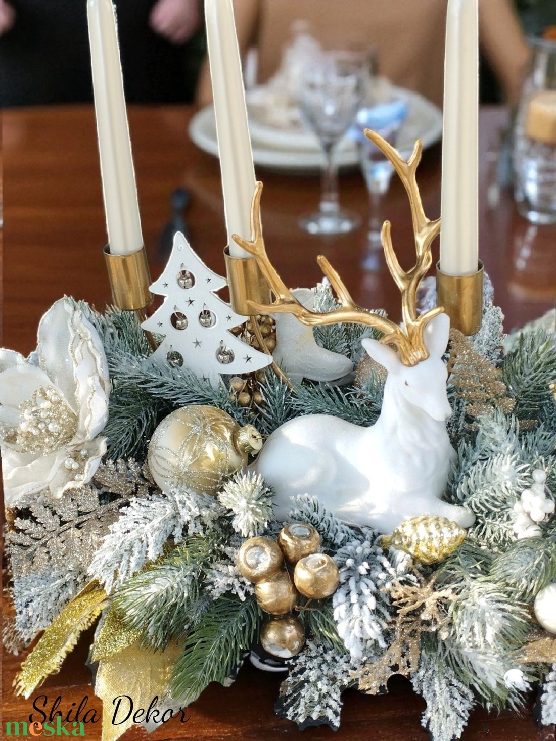 Exkluzív adventi koszorú akciós  - karácsony - adventi díszek - adventi koszorú - Meska.hu