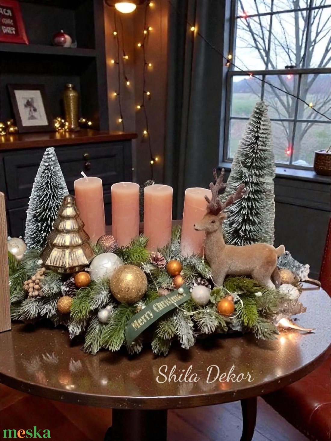 Exkluzív adventi asztaldísz  - karácsony - adventi díszek - adventi asztaldísz - Meska.hu