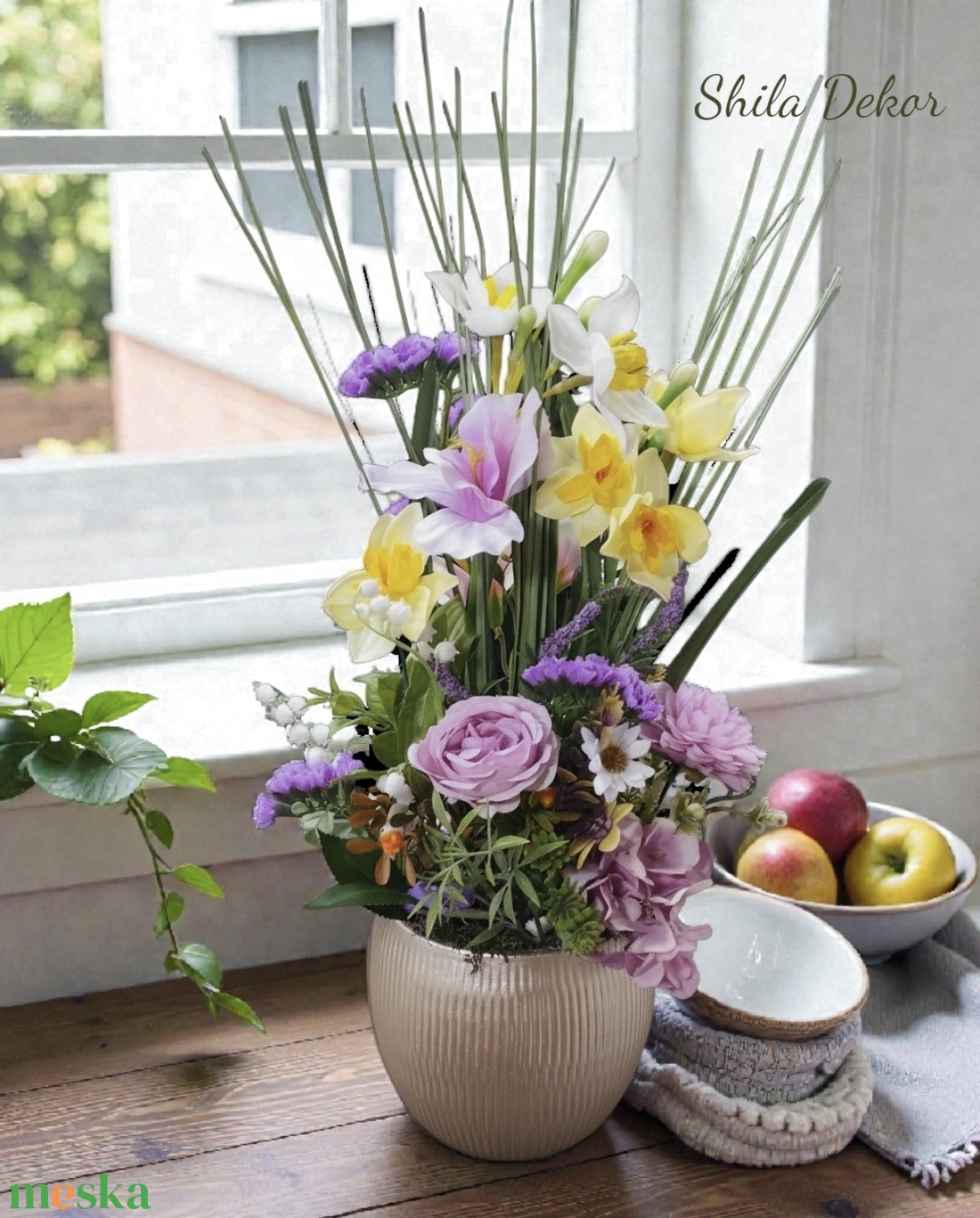 N�rcisz vegyes csokor  - otthon & életmód - dekoráció - asztal és polc dekoráció - asztaldísz - Meska.hu