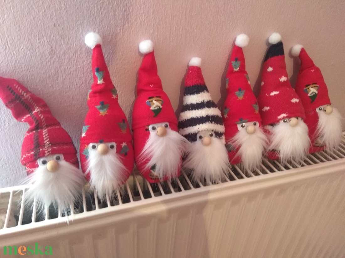 Mikulás manó  - karácsony - karácsonyi lakásdekoráció - karácsonyi manók, figurák - Meska.hu