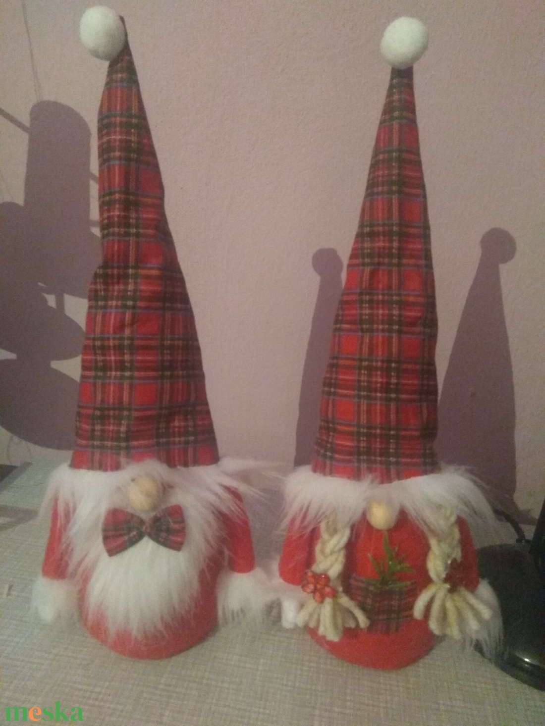 Mikulás páros - karácsony - karácsonyi lakásdekoráció - karácsonyi manók, figurák - Meska.hu