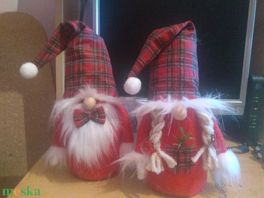 Mikulás páros - karácsony - karácsonyi lakásdekoráció - karácsonyi manók, figurák - Meska.hu
