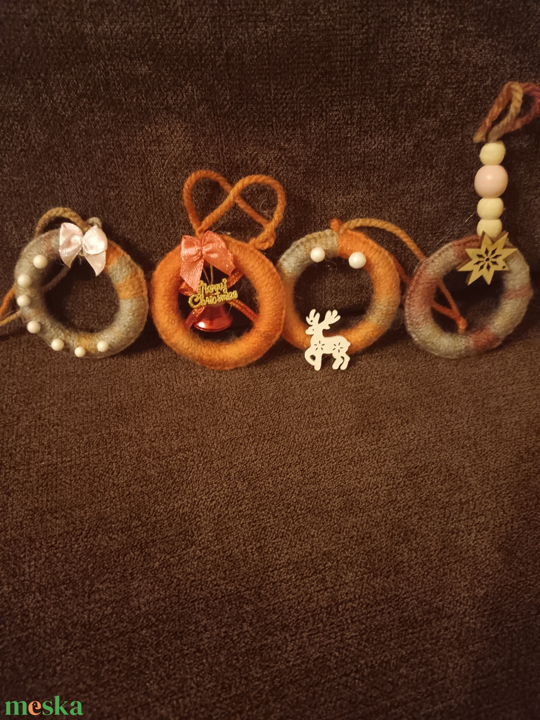 Karácsonyfa díszek manókkal  - karácsony - karácsonyi lakásdekoráció - karácsonyfadíszek - Meska.hu