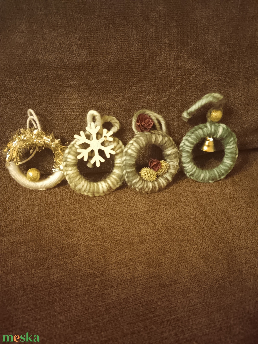 Karácsonyfa díszek manókkal  - karácsony - karácsonyi lakásdekoráció - karácsonyfadíszek - Meska.hu