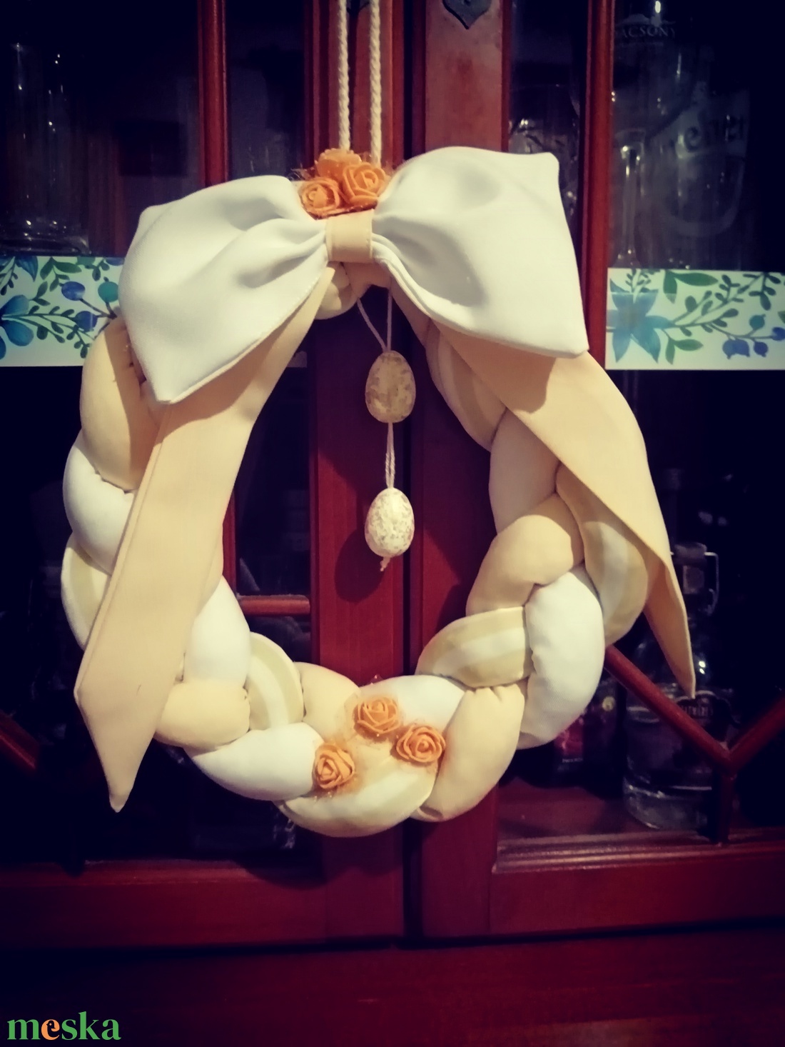 Húsvéti kopogtató  - ünnepi díszek, dekorációk - húsvéti díszek és dekorációk - húsvéti ajtódísz, kopogtató - Meska.hu