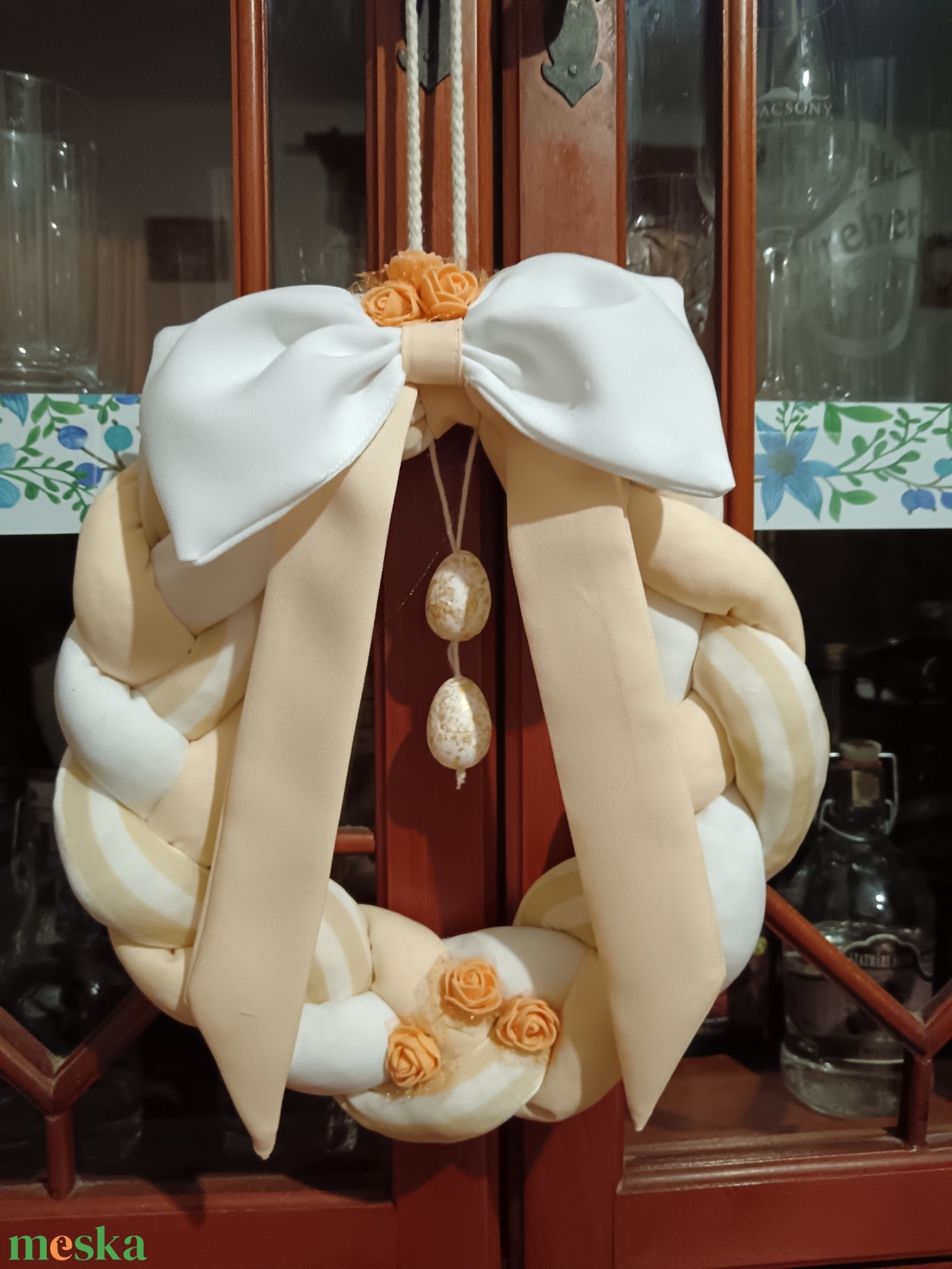 Húsvéti kopogtató  - ünnepi díszek, dekorációk - húsvéti díszek és dekorációk - húsvéti ajtódísz, kopogtató - Meska.hu