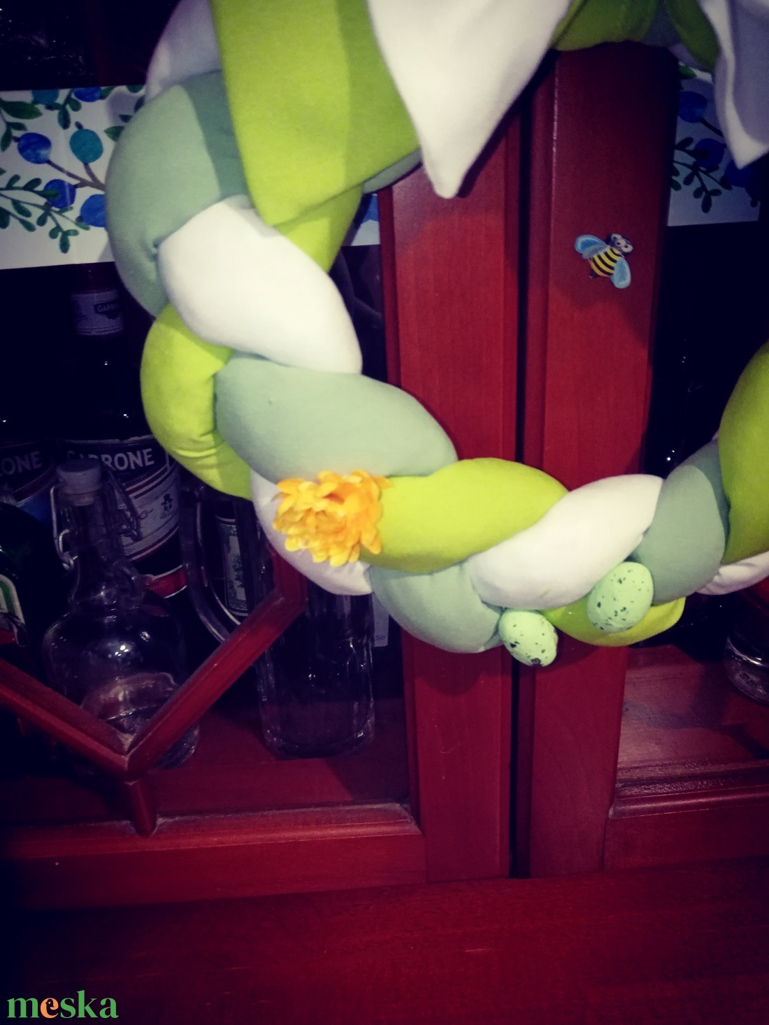 Húsvéti kopogtató  - ünnepi díszek, dekorációk - húsvéti díszek és dekorációk - húsvéti ajtódísz, kopogtató - Meska.hu