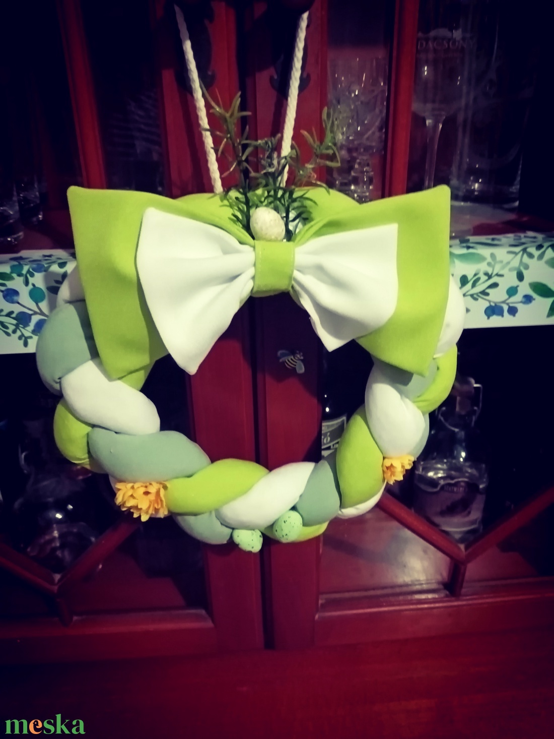 Húsvéti kopogtató  - ünnepi díszek, dekorációk - húsvéti díszek és dekorációk - húsvéti ajtódísz, kopogtató - Meska.hu