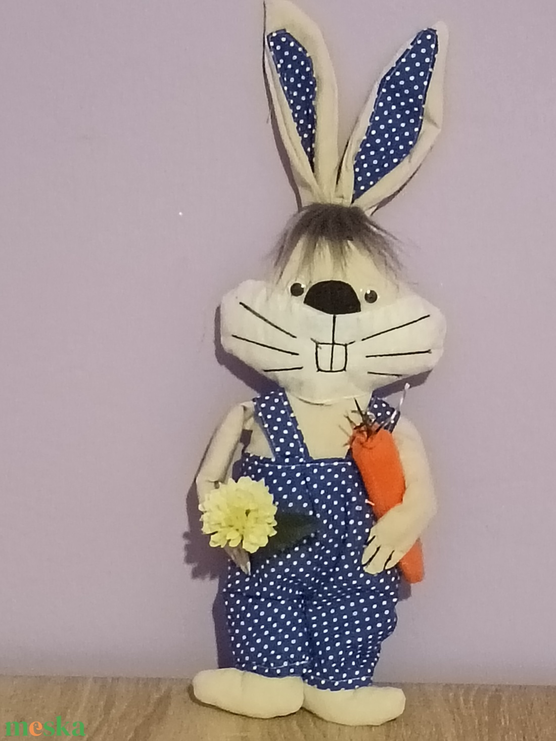 Fiú nyuszi  - ünnepi díszek, dekorációk - húsvéti díszek és dekorációk - húsvéti ablakdíszek - Meska.hu