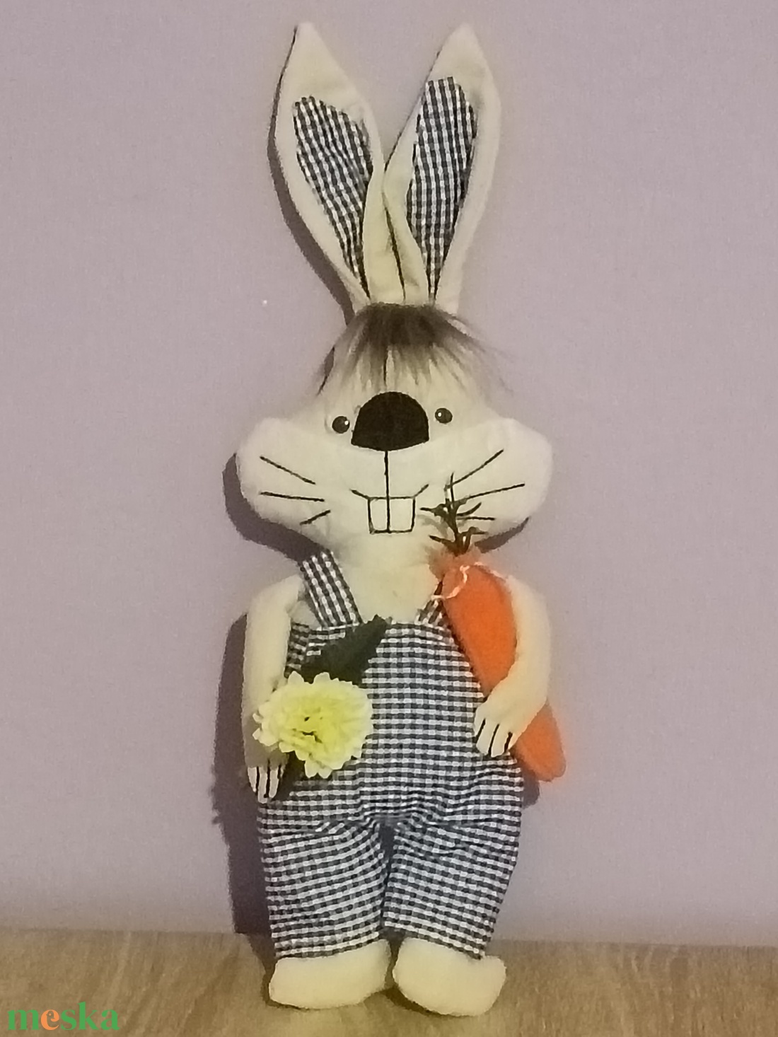 Fiú nyuszi  - ünnepi díszek, dekorációk - húsvéti díszek és dekorációk - húsvéti ablakdíszek - Meska.hu