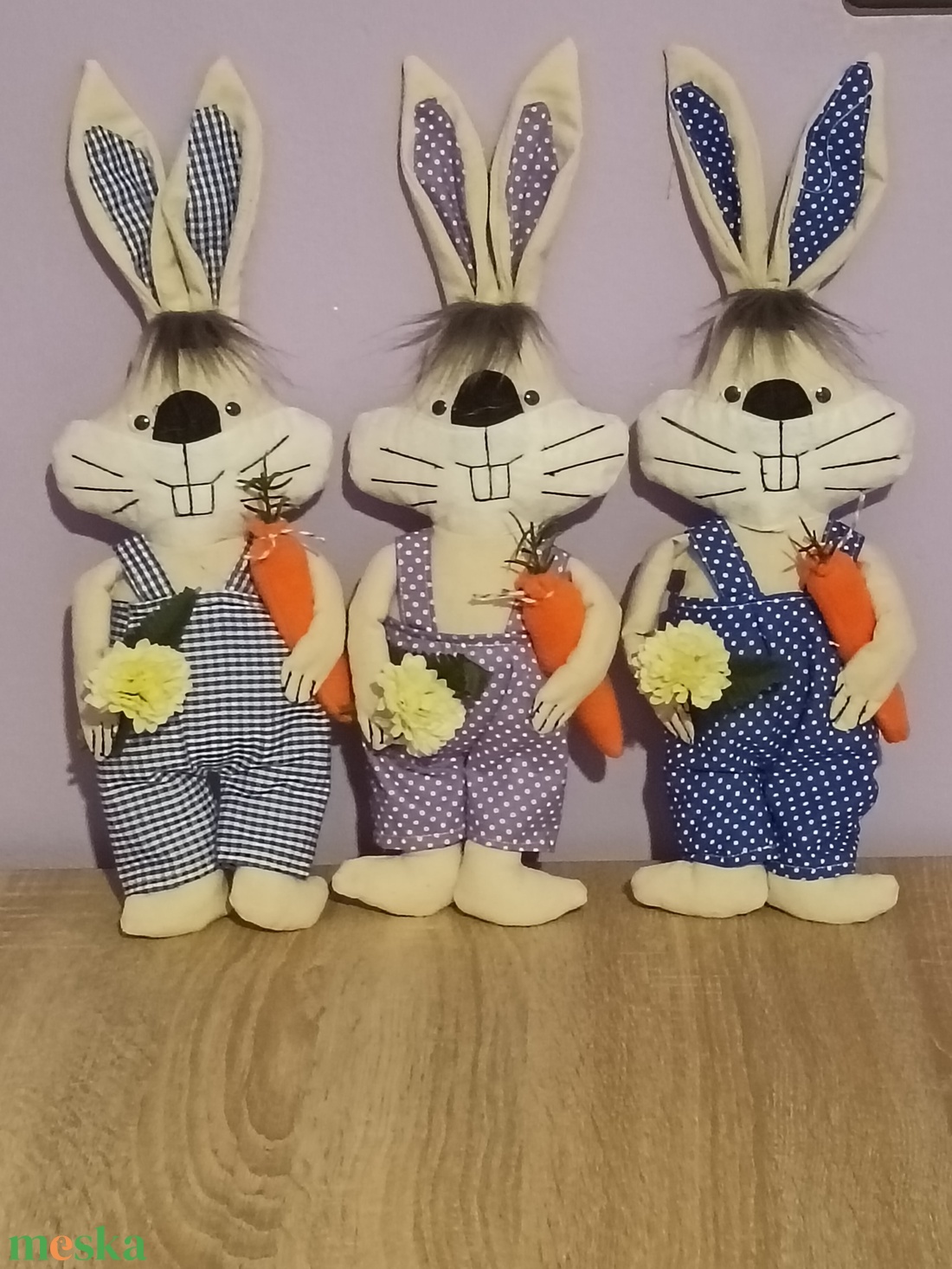Fiú nyuszi  - ünnepi díszek, dekorációk - húsvéti díszek és dekorációk - húsvéti ablakdíszek - Meska.hu