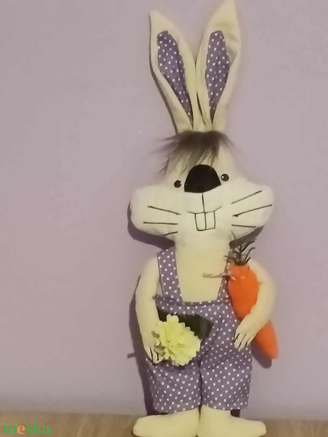 Fiú nyuszi  - ünnepi díszek, dekorációk - húsvéti díszek és dekorációk - húsvéti ablakdíszek - Meska.hu