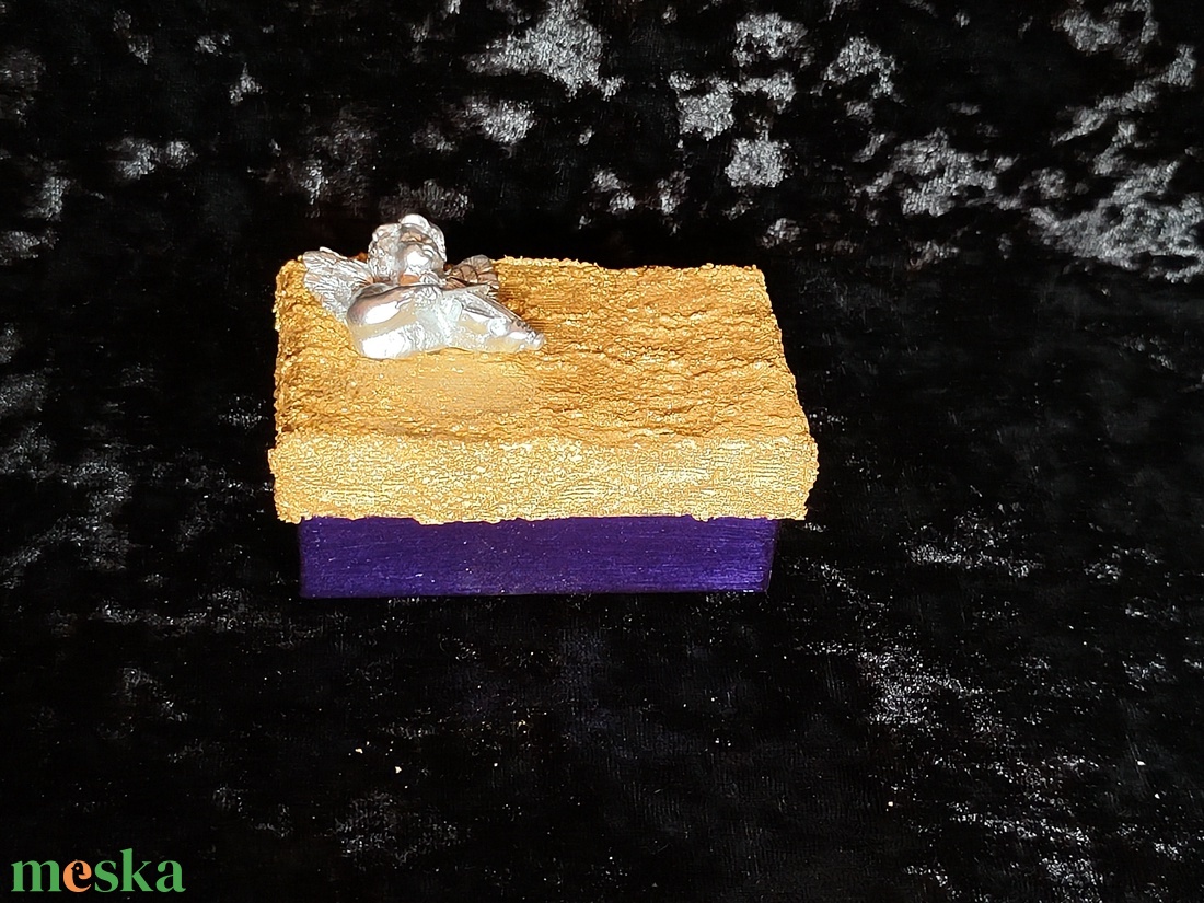 Angyalkás mini ajándékdoboz - esküvő - emlék & ajándék - doboz - Meska.hu