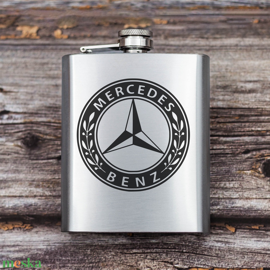 Gravírozott fém flaska - Mercedes - otthon & életmód - konyhafelszerelés, tálalás - flaska, csatos üveg - Meska.hu Gravírozott fém flaska - Mercedes - otthon & életmód - konyhafelszerelés, tálalás - flaska, csatos üveg - Meska.hu