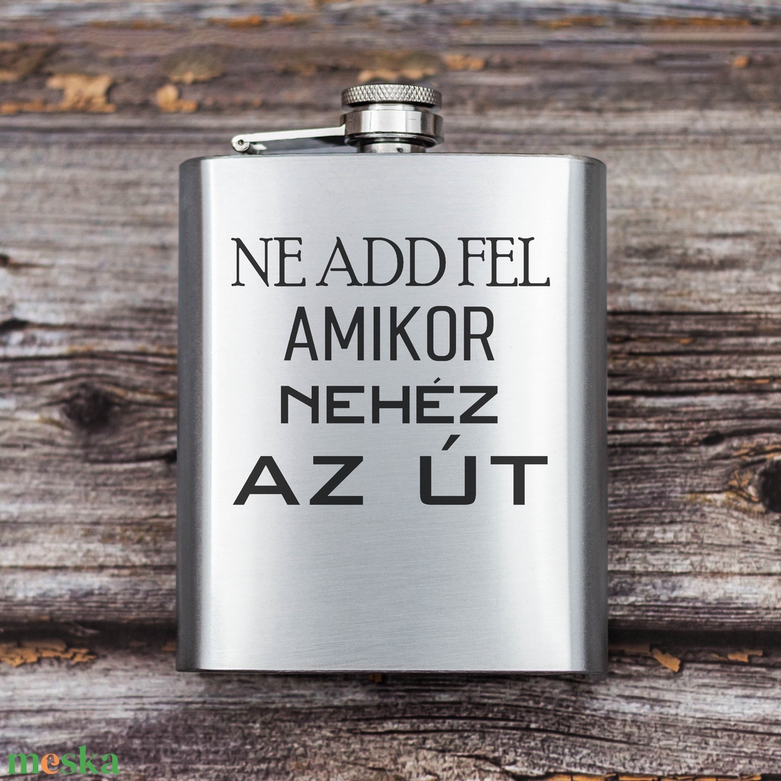 Gravírozott fém flaska - Ne add fel amikor nehéz az út - otthon & életmód - konyhafelszerelés, tálalás - flaska, csatos üveg - Meska.hu Gravírozott fém flaska - Ne add fel amikor nehéz az út - otthon & életmód - konyhafelszerelés, tálalás - flaska, csatos üveg - Meska.hu