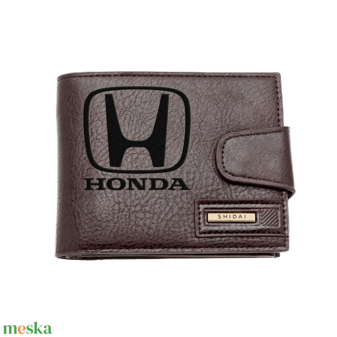 Gravírozott barna pénztárca - Honda - táska & tok - pénztárca & más tok - pénztárca - férfi pénztárca - Meska.hu