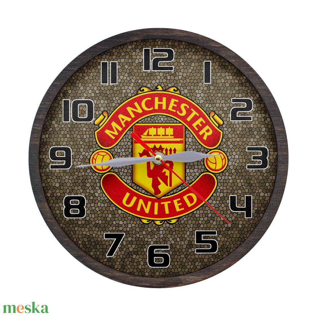 Dekoratív falióra - Manchester United - otthon & életmód - dekoráció - fali és függő dekoráció - falióra & óra - Meska.hu