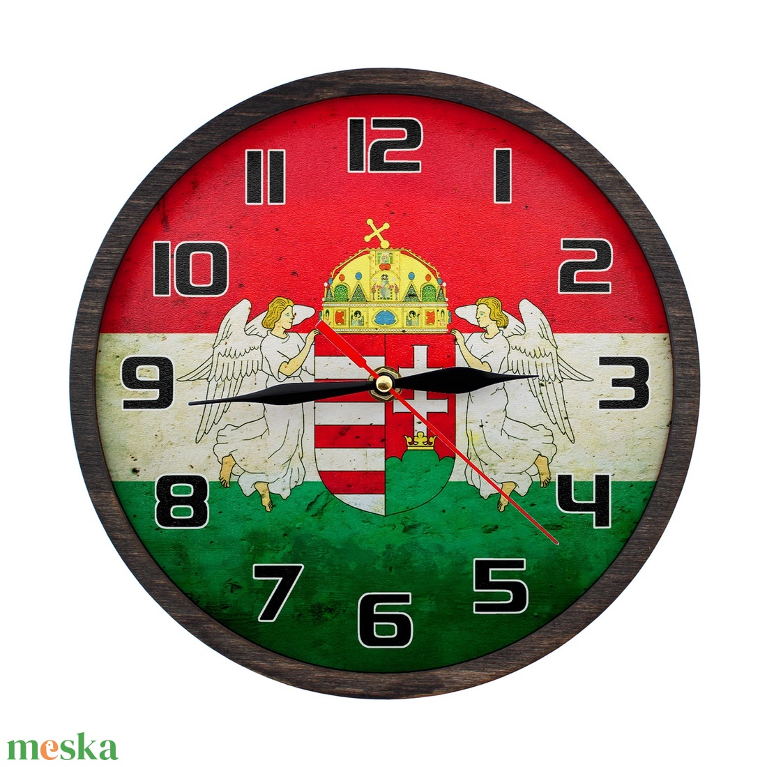 Dekoratív falióra - Magyar címer - otthon & életmód - dekoráció - fali és függő dekoráció - falióra & óra - Meska.hu
