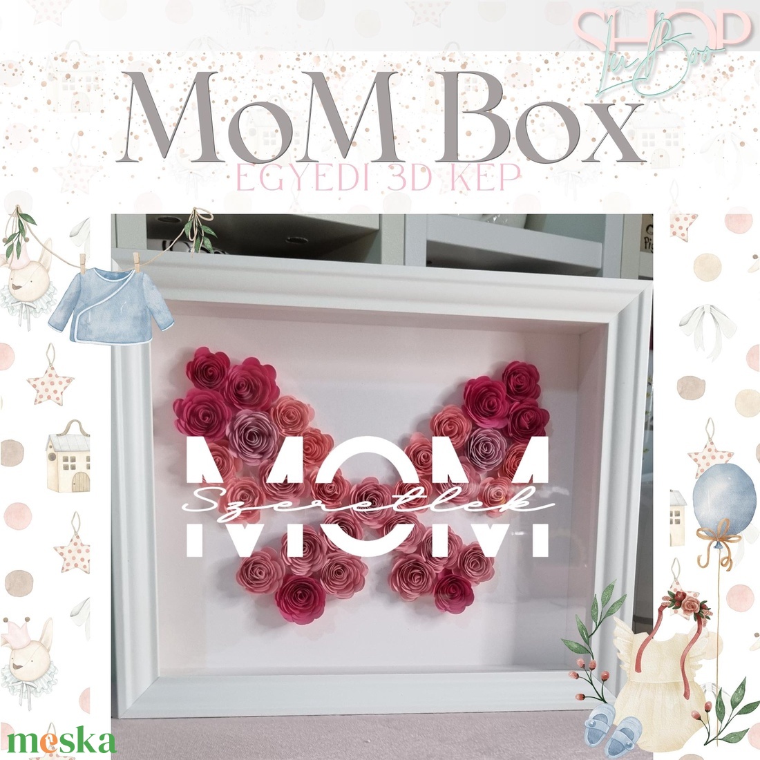 MoM Box - Egyedi 3D kép - otthon & életmód - dekoráció - kép & falikép - képkeret - Meska.hu