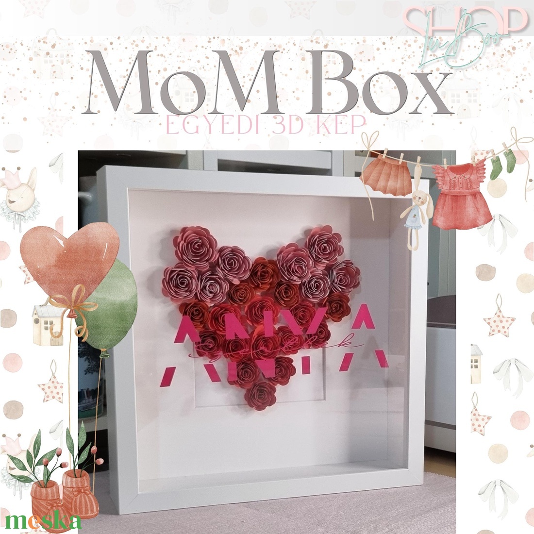 MoM Box - Egyedi 3D kép - otthon & életmód - dekoráció - kép & falikép - képkeret - Meska.hu