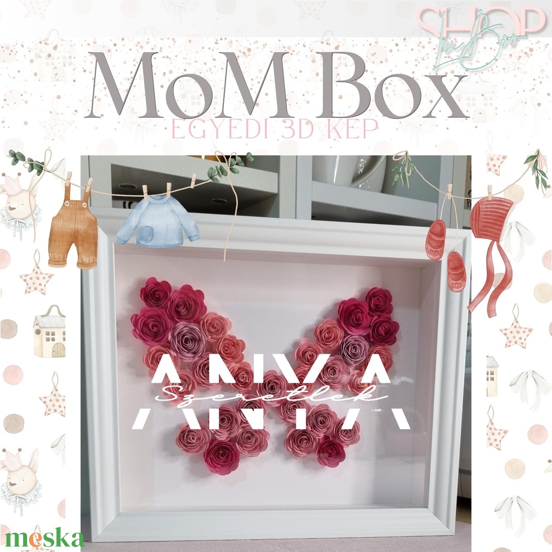 MoM Box - Egyedi 3D kép - otthon & életmód - dekoráció - kép & falikép - képkeret - Meska.hu