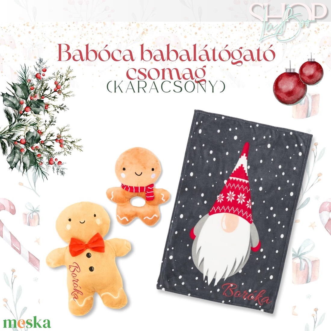Babóca babacsomag - Karácsony - játék & sport - babalátogató ajándékcsomag - Meska.hu