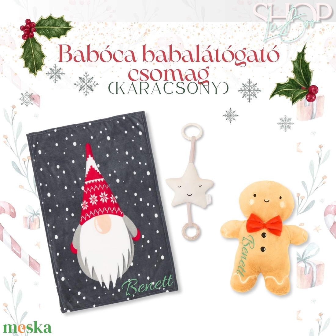 Babóca babacsomag - Karácsony - játék & sport - babalátogató ajándékcsomag - Meska.hu