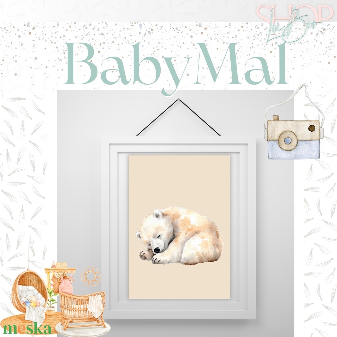 BabyMal poszter (3 darabos) - otthon & életmód - dekoráció - kép & falikép - képkeret - Meska.hu