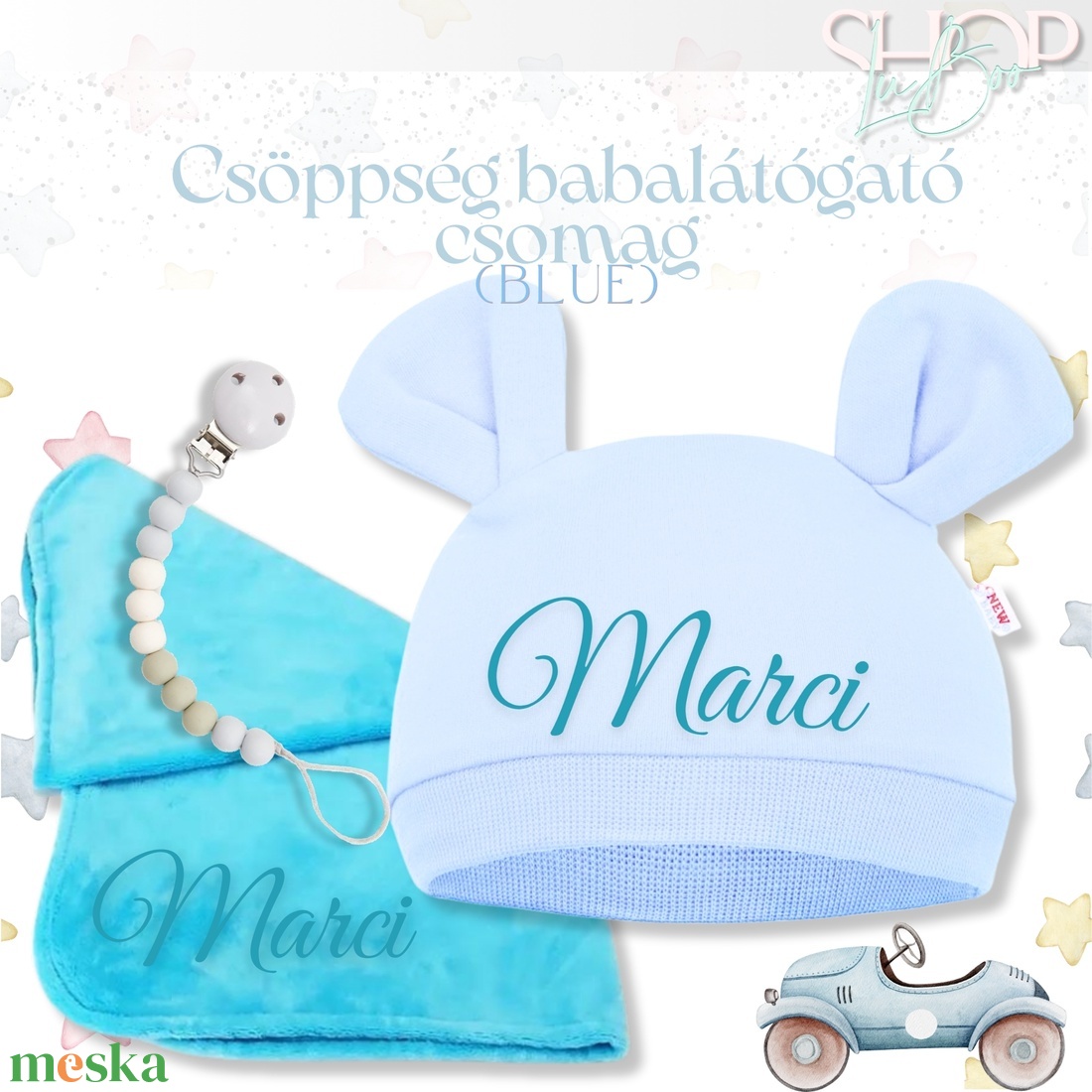 Csöppség babacsomag - Blue - játék & sport - babalátogató ajándékcsomag - Meska.hu