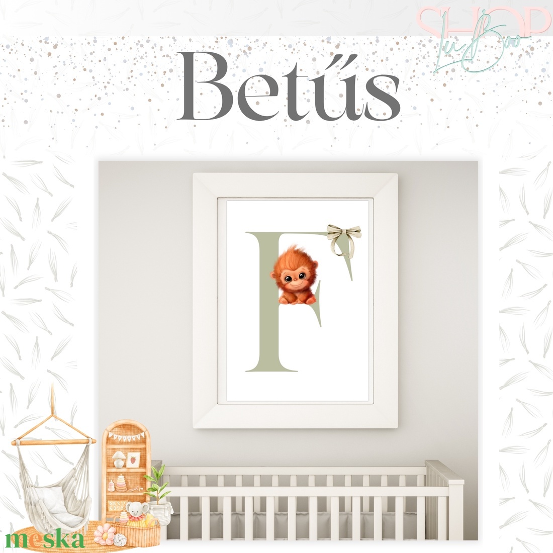 Betűs - egyedi poszter (fiús) - otthon & életmód - babaszoba, gyerekszoba - babaszoba kép - Meska.hu