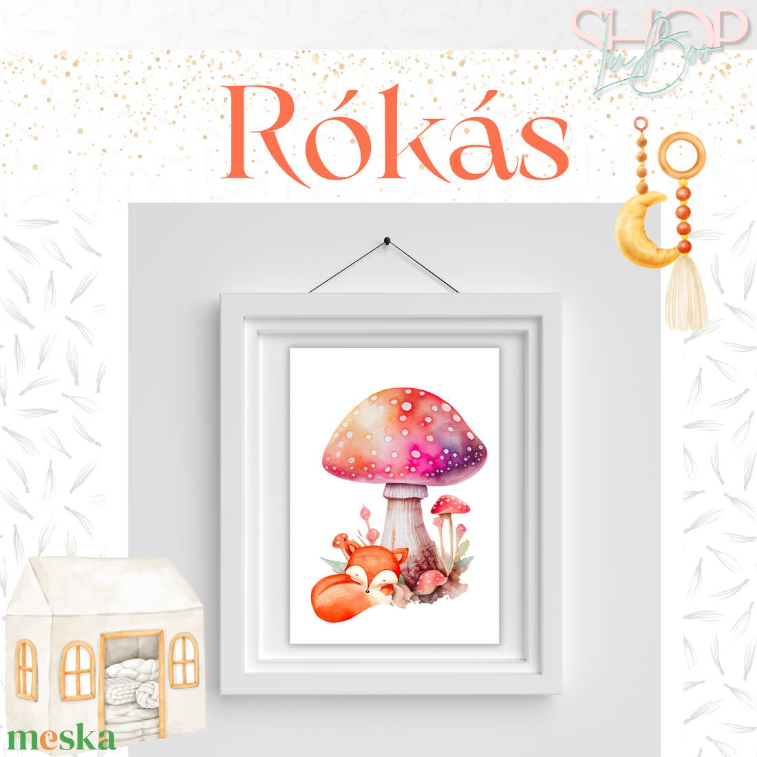 Rókás poszter (3 darabos) - otthon & életmód - babaszoba, gyerekszoba - babaszoba kép - Meska.hu