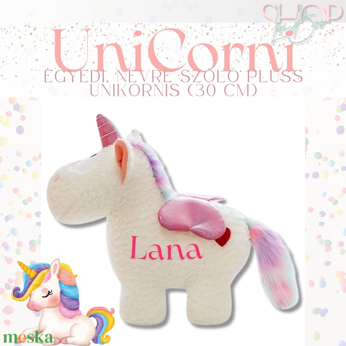  UniCorni - Emlékőr plüss unikornis (30 cm) - játék & sport - plüssállat & játékfigura - unikornis - Meska.hu
