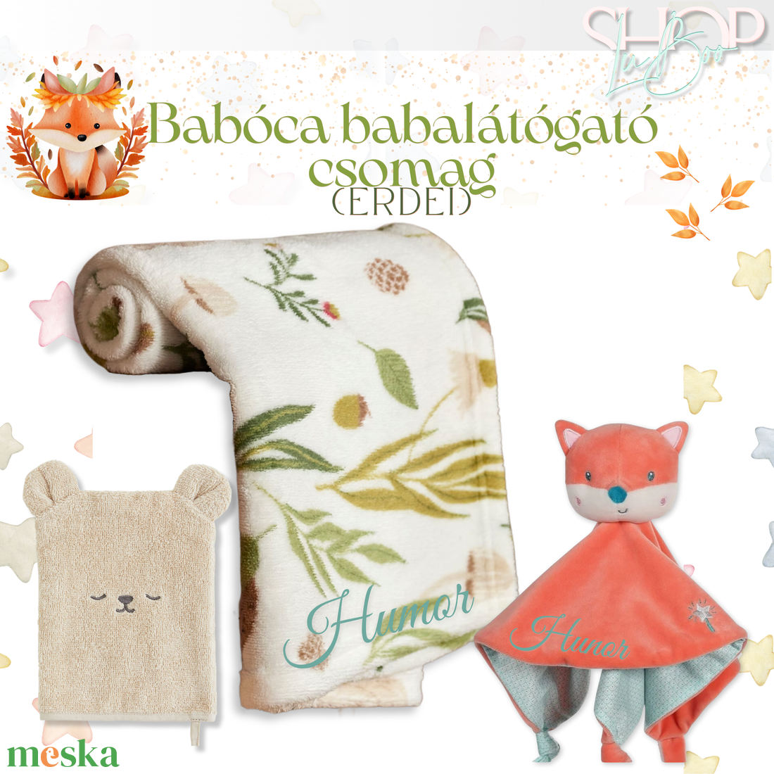 Babóca babacsomag - Erdei - játék & sport - babalátogató ajándékcsomag - Meska.hu