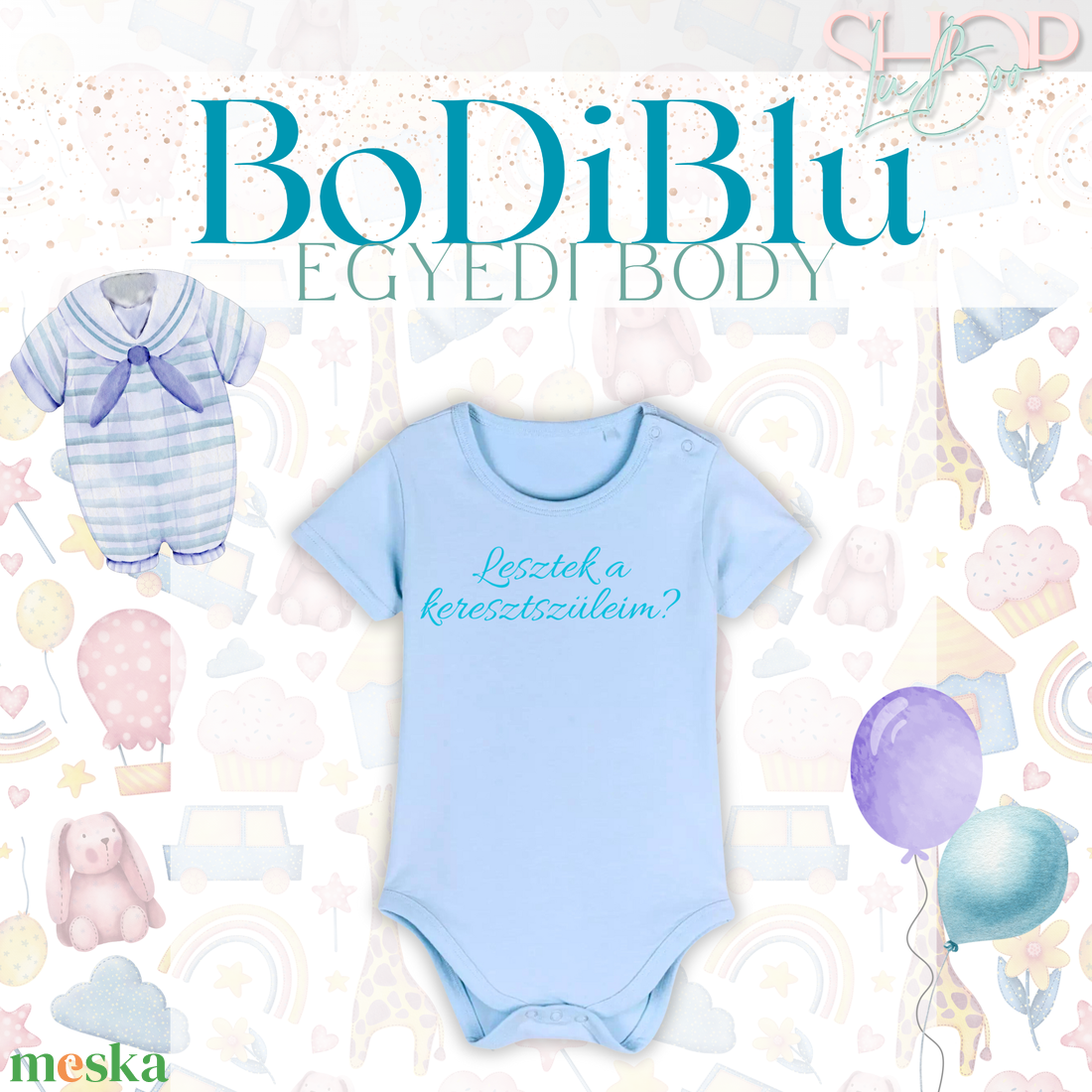 BoDiBlu - Egyedi feliratú baba body - játék & sport - baba & babaház - babaruha, babakellék - Meska.hu
